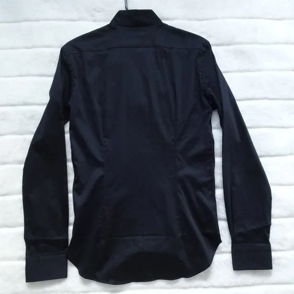 Naracamicie Black & Green Zipper Top Medium Long Sleeve - Picture 6 of 10